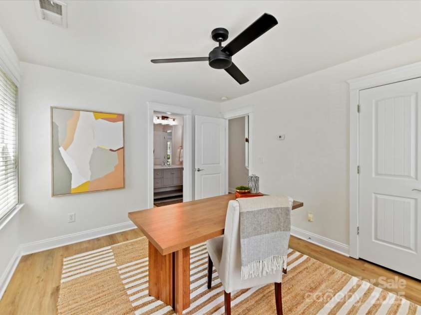 1904 Lela Avenue, Charlotte, NC 28208.  MLS# CAR4241700, YatesRealty ID 11864. Entry Level Bedroom used as an office view 2