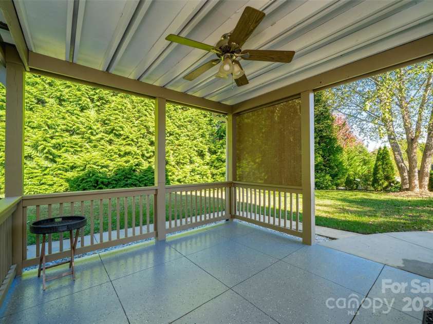 19 Azure Sage Way, Asheville, NC 28806.  MLS# CAR4312803, YatesRealty ID 11871. Lower level deck/patio