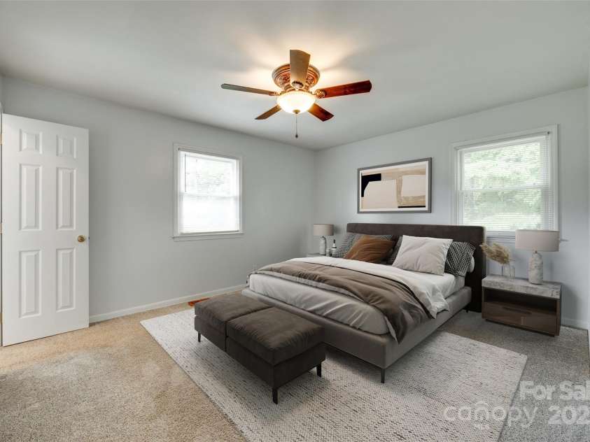 2833 Regency Road, Lancaster, SC 29720.  MLS# CAR4255585, YatesRealty ID 11874. Primary Bedroom virtually staged