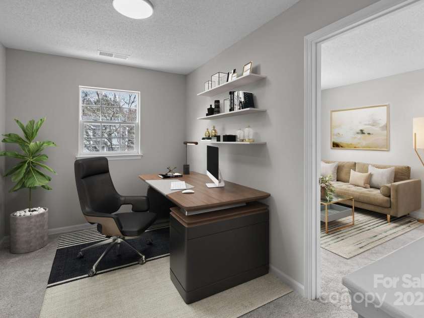 9014 Arbor Creek Drive, Charlotte, NC 28269.  MLS# CAR4225793, YatesRealty ID 1188. Loft area virtually staged