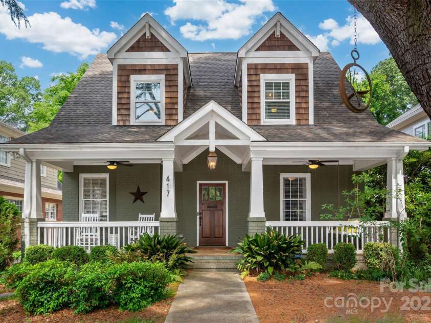 417 Dotger Avenue, Charlotte, NC 28204.  MLS# CAR4255387, YatesRealty ID 11880. 