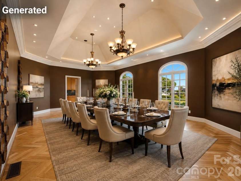 3619 Links Drive, Conover, NC 28613.  MLS# CAR4315421, YatesRealty ID 11899. Stunning dining room.