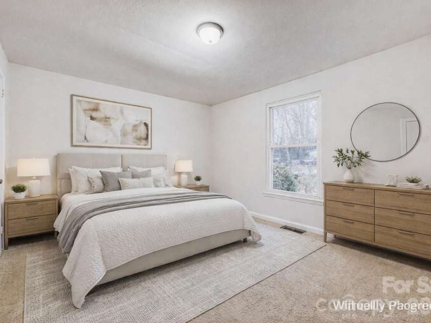 3728 Seaforth Drive, Charlotte, NC 28205.  MLS# CAR4353566, YatesRealty ID 11908. Staged Bedroom 2