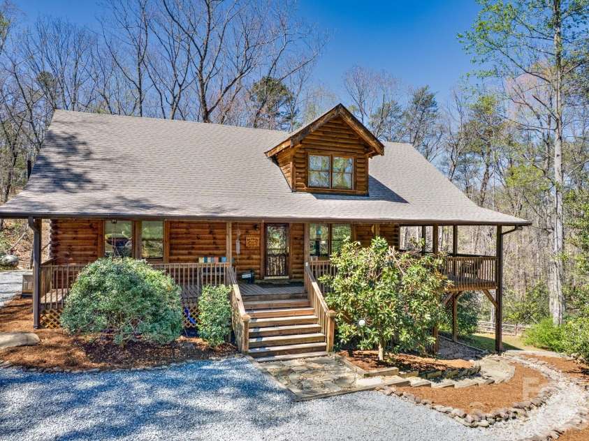 135 Poodles Way, Lake Lure, NC 28746.  MLS# CAR4362837, YatesRealty ID 11931. Front