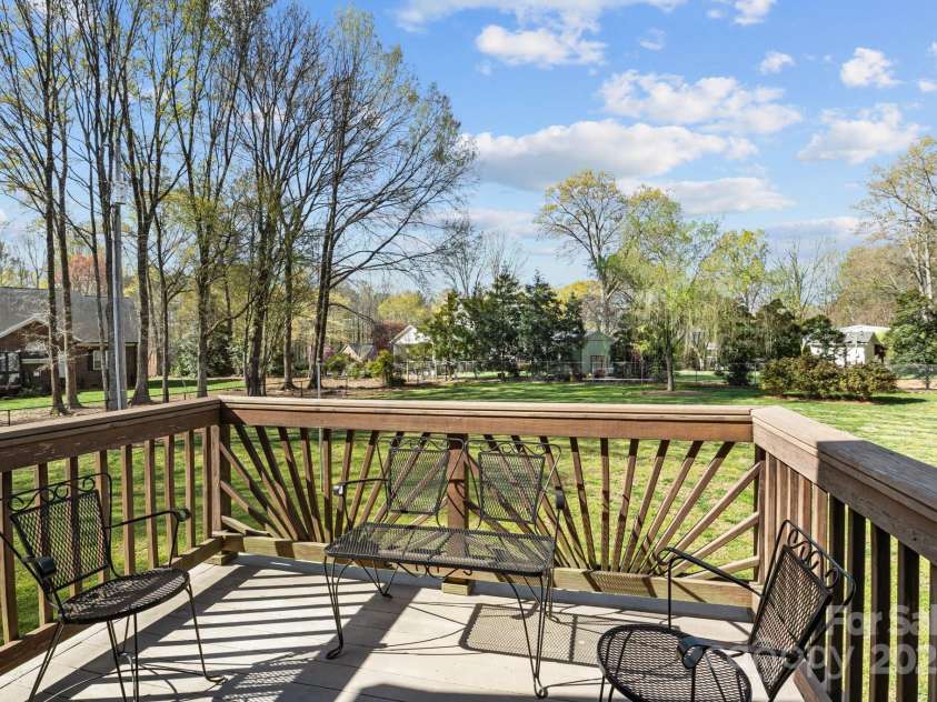 7146 Sifford Road, Stanley, NC 28164.  MLS# CAR4238571, YatesRealty ID 11937. Private Deck off of primary bedroom