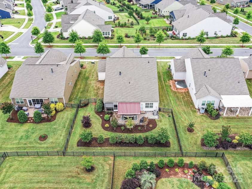 3333 Oliver Stanley Trail, Lancaster, SC 29720.  MLS# CAR4251729, YatesRealty ID 11943. Drone View of Yard and Fencing