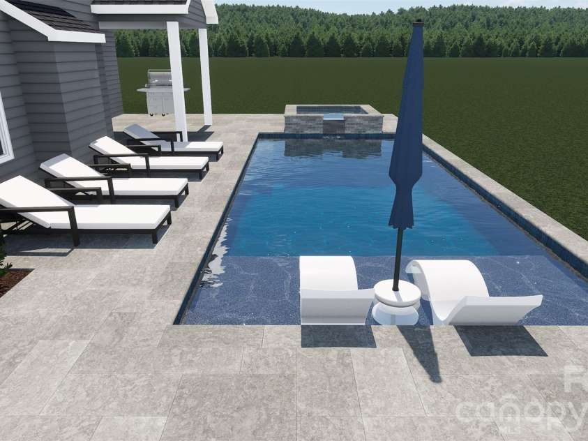 5058 McLaughlin Loop, Waxhaw, NC 28173.  MLS# CAR4351351, YatesRealty ID 11946. Potential pool rendering for homesite 95