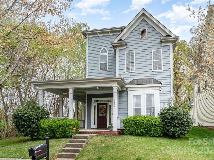 9832 Sunriver Road, Huntersville, NC 28078.  MLS# CAR4241388, YatesRealty ID 11949. Enjoy a beverage on your welcoming Wrap-around porch