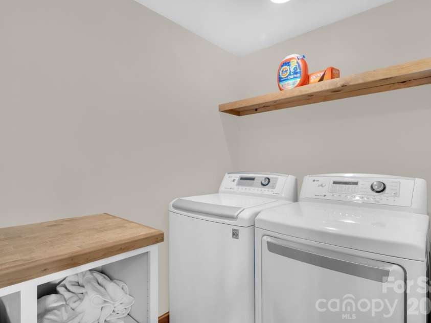 4092 Dense Acre Trail, Nebo, NC 28761.  MLS# CAR4316598, YatesRealty ID 11950. Basement Laundry Room