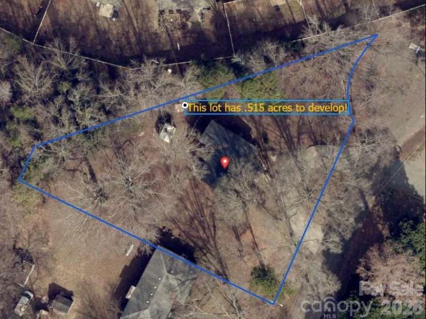 7633 Gwynne Hill Road, Charlotte, NC 28215.  MLS# CAR4347628, YatesRealty ID 11951. Over half an acre to develop in Charlotte!