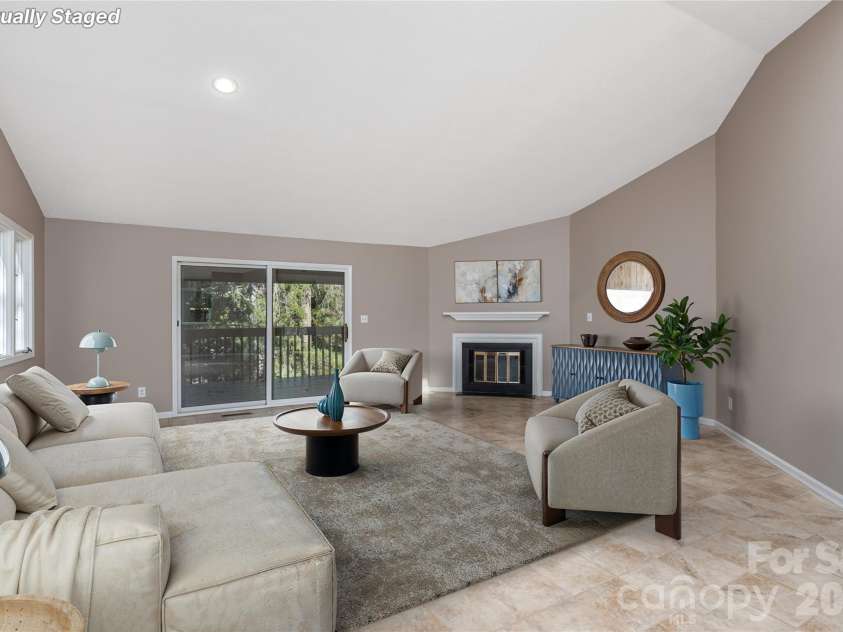 1101 Timber Trail, Asheville, NC 28804.  MLS# CAR4368834, YatesRealty ID 11957. Virtually staged