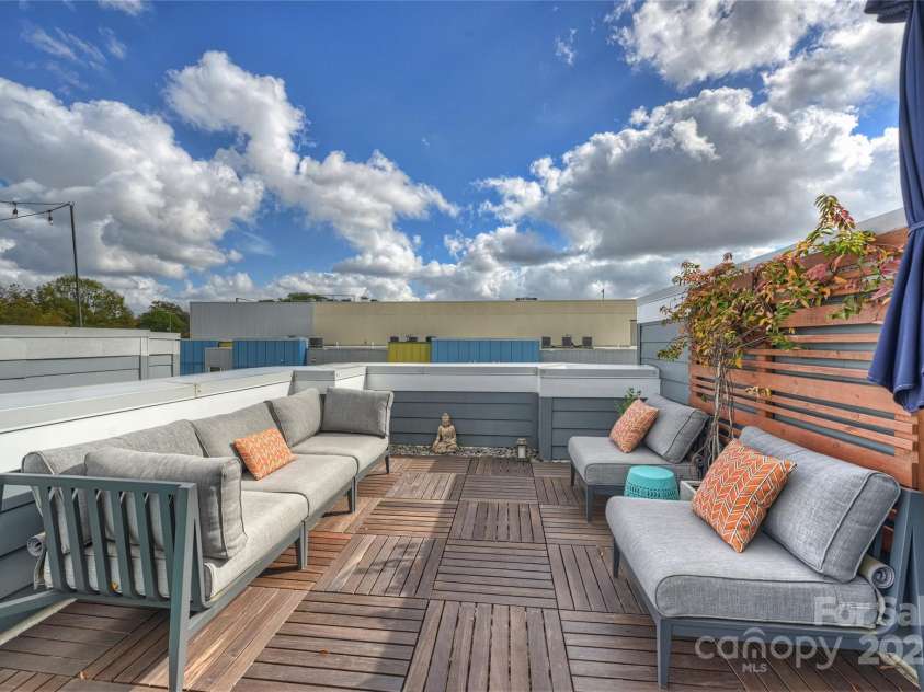 1651 Duckworth Avenue, Charlotte, NC 28208.  MLS# CAR4240581, YatesRealty ID 11963. Rooftop Terrace