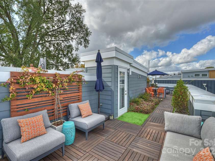 1651 Duckworth Avenue, Charlotte, NC 28208.  MLS# CAR4240581, YatesRealty ID 11963. Rooftop Terrace