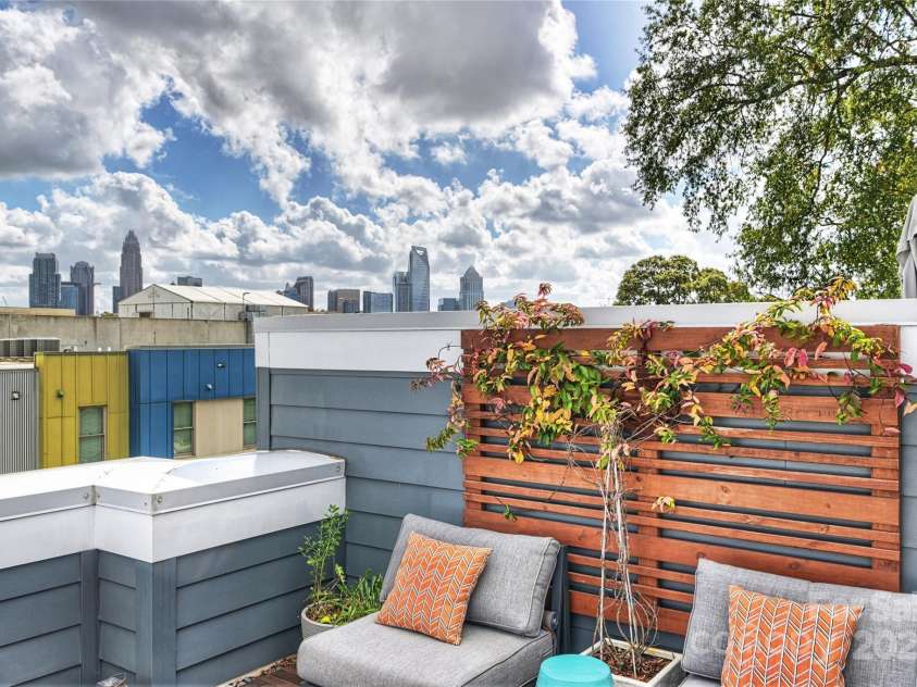 1651 Duckworth Avenue, Charlotte, NC 28208.  MLS# CAR4240581, YatesRealty ID 11963. Rooftop Terrace