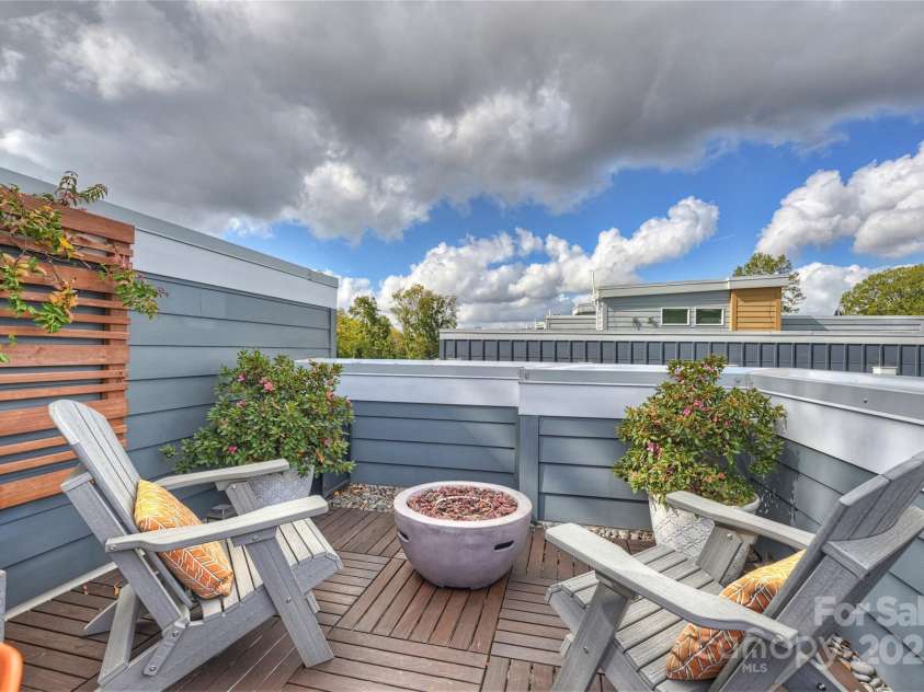 1651 Duckworth Avenue, Charlotte, NC 28208.  MLS# CAR4240581, YatesRealty ID 11963. Rooftop Terrace