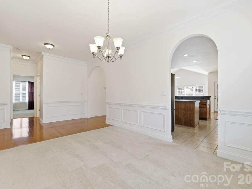 5007 Symphony Lane, Indian Trail, NC 28079.  MLS# CAR4364786, YatesRealty ID 11963. Formal Dining Room with beautiful archways
