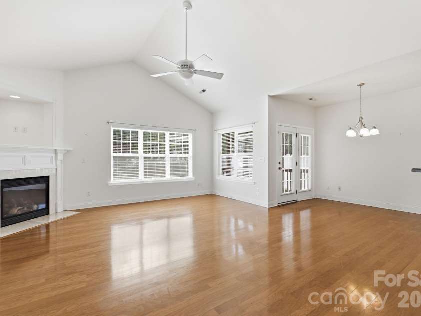 5007 Symphony Lane, Indian Trail, NC 28079.  MLS# CAR4364786, YatesRealty ID 11963. Open concept with cozy gas fireplace