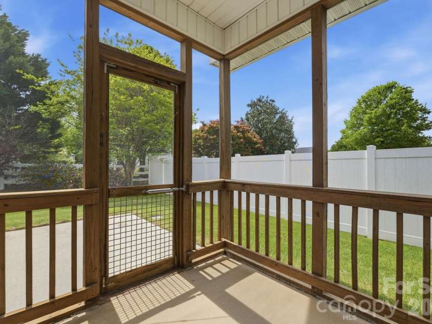 5007 Symphony Lane, Indian Trail, NC 28079.  MLS# CAR4364786, YatesRealty ID 11963. Screened in porch