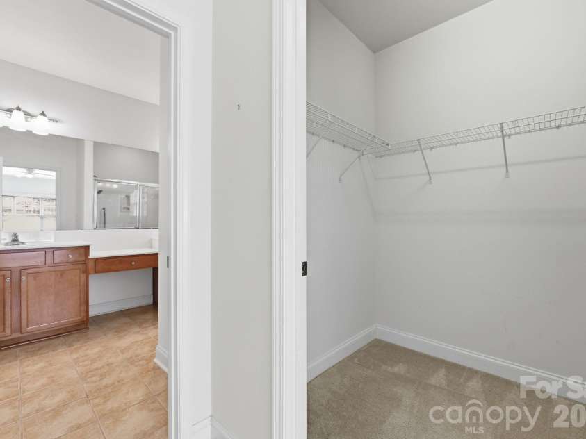 5007 Symphony Lane, Indian Trail, NC 28079.  MLS# CAR4364786, YatesRealty ID 11963. Second walk in closet in primary