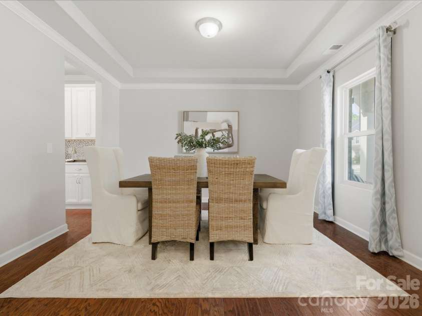 3091 Cedric Court, Fort Mill, SC 29715.  MLS# CAR4367172, YatesRealty ID 11978. Spacious formal dining room with tray ceiling