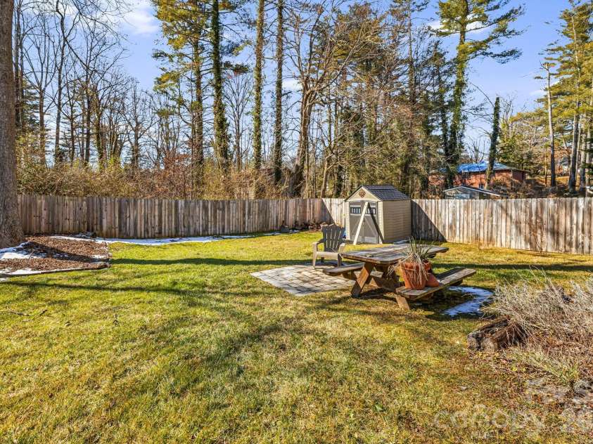 1015 Mountain View Street, Hendersonville, NC 28739.  MLS# CAR4344804, YatesRealty ID 11991. Backyard