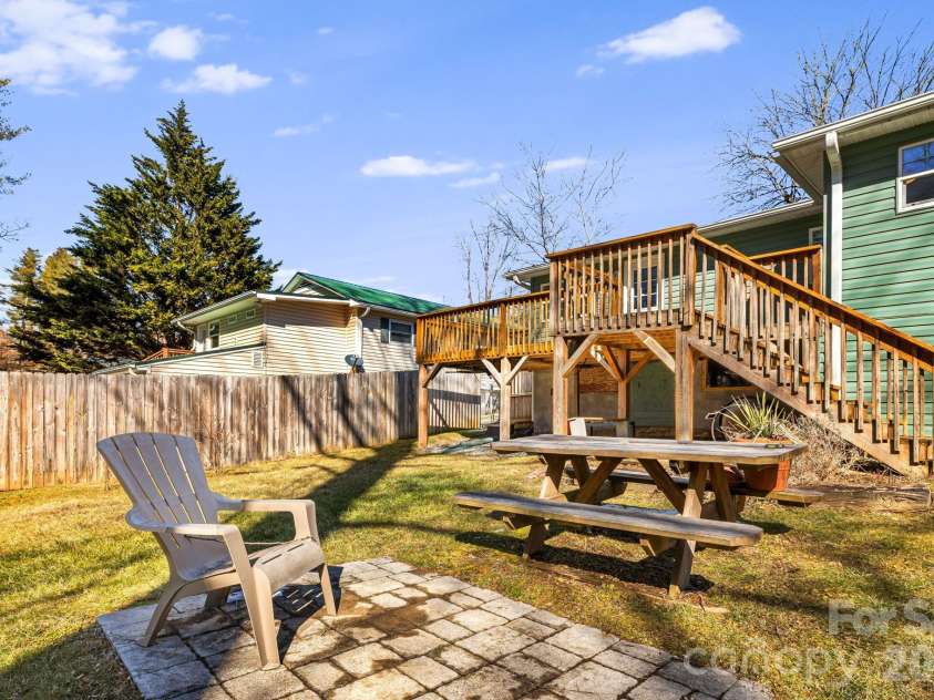 1015 Mountain View Street, Hendersonville, NC 28739.  MLS# CAR4344804, YatesRealty ID 11991. Backyard