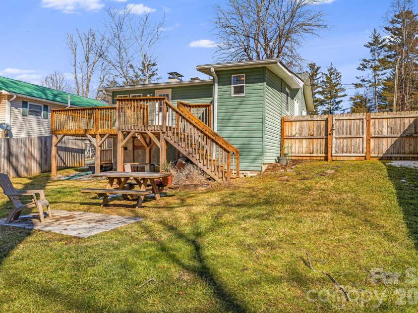 1015 Mountain View Street, Hendersonville, NC 28739.  MLS# CAR4344804, YatesRealty ID 11991. Backyard