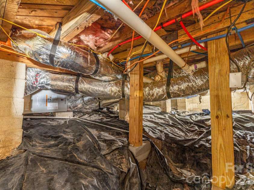 1015 Mountain View Street, Hendersonville, NC 28739.  MLS# CAR4344804, YatesRealty ID 11991. Crawlspace