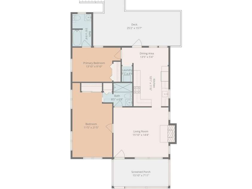1015 Mountain View Street, Hendersonville, NC 28739.  MLS# CAR4344804, YatesRealty ID 11991. FloorPlan 1