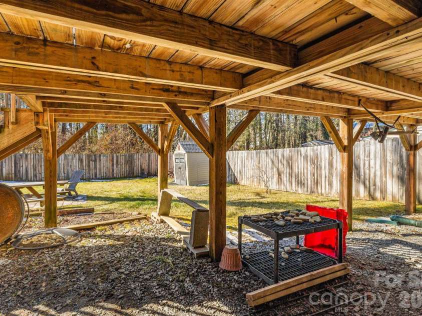 1015 Mountain View Street, Hendersonville, NC 28739.  MLS# CAR4344804, YatesRealty ID 11991. Storage under deck