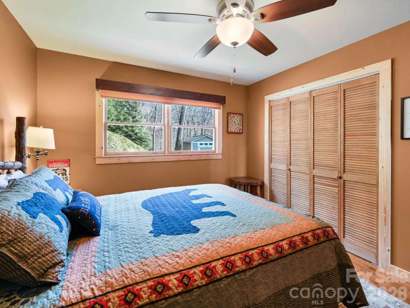 1954 Utah Mountain Road, Waynesville, NC 28785.  MLS# CAR4336522, YatesRealty ID 11998. Ceiling Fan For Summer..