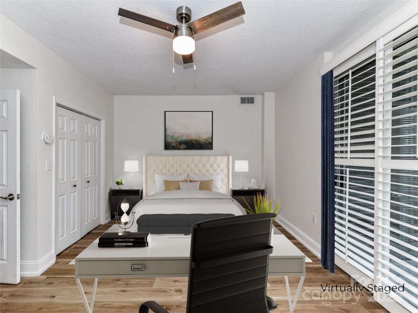 1300 Reece Road, Charlotte, NC 28209.  MLS# CAR4318620, YatesRealty ID 1200. Virtually Staged Second Bedroom