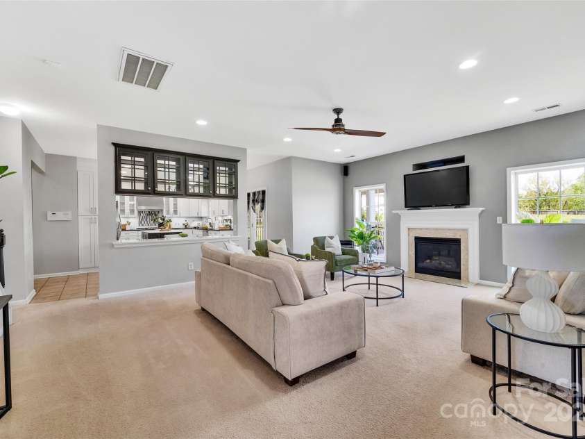 5412 Fulton Ridge Drive, Indian Trail, NC 28079.  MLS# CAR4237895, YatesRealty ID 12017. Enjoy the gas fireplace and great layout of this inviting great room space.