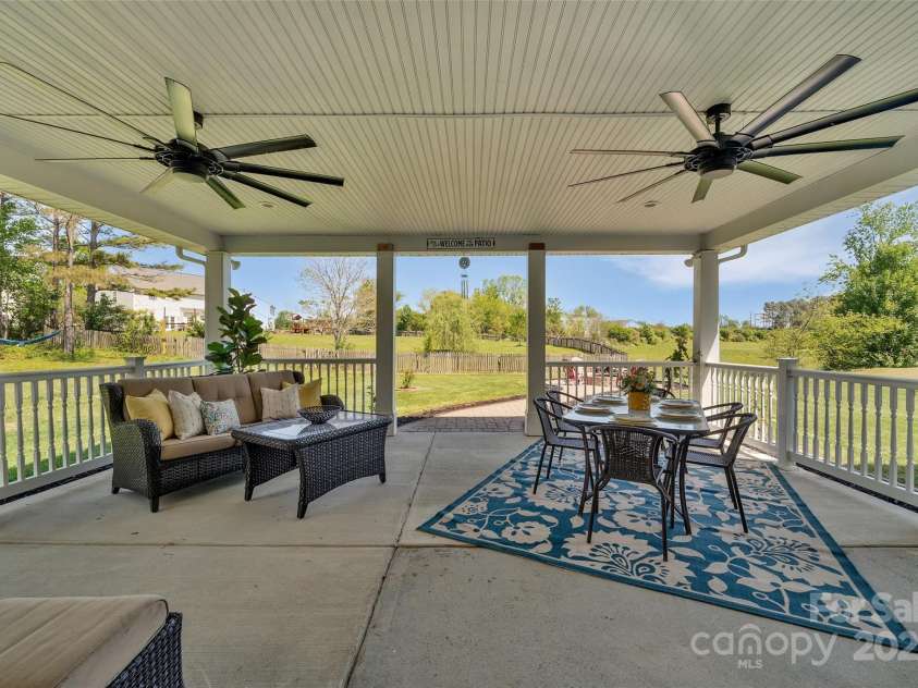 5412 Fulton Ridge Drive, Indian Trail, NC 28079.  MLS# CAR4237895, YatesRealty ID 12017. Just keep the party going with this well appointed outdoor living area.