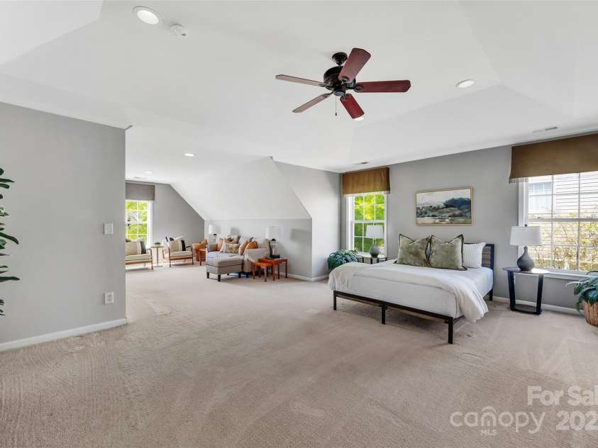5412 Fulton Ridge Drive, Indian Trail, NC 28079.  MLS# CAR4237895, YatesRealty ID 12017. Large primary bedroom suite.