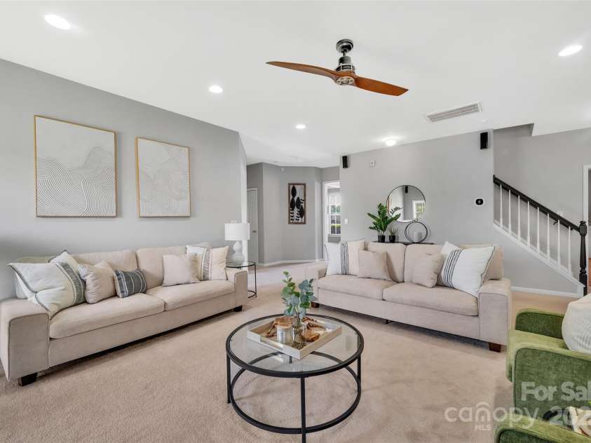 5412 Fulton Ridge Drive, Indian Trail, NC 28079.  MLS# CAR4237895, YatesRealty ID 12017. Open concept floor plan on main makes entertaining a breeze.