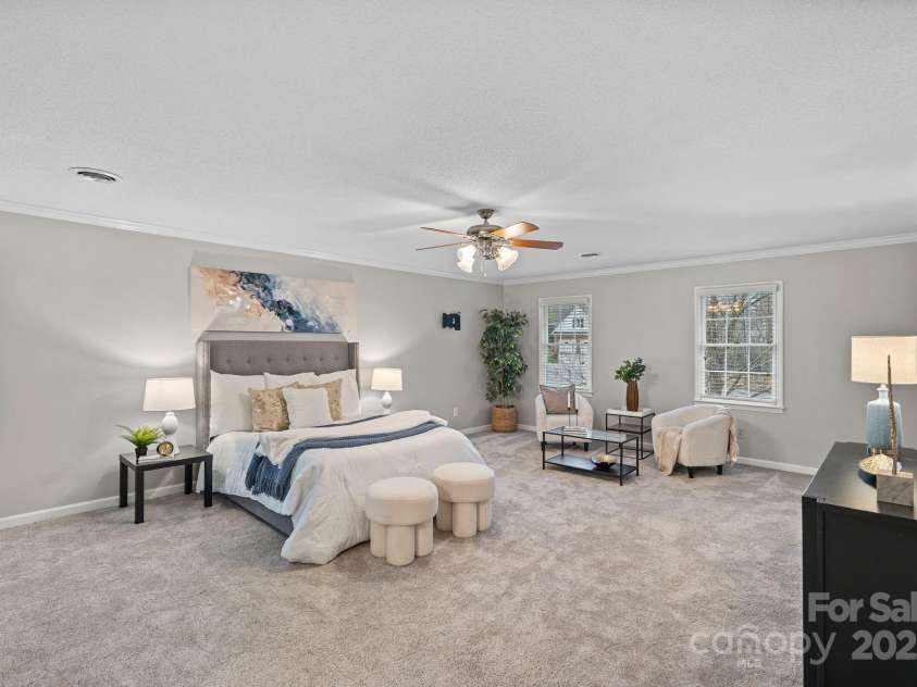 2730 Tiffany Drive, Rock Hill, SC 29732.  MLS# CAR4327115, YatesRealty ID 12020. HUGE primary suite on the upper level.