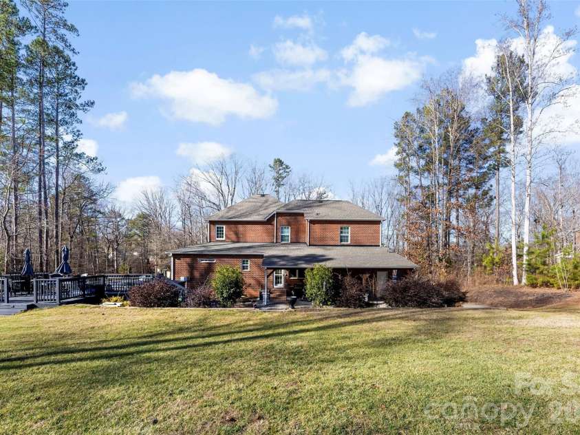 2720 Lakefront Drive, Belmont, NC 28012.  MLS# CAR4335195, YatesRealty ID 12022. View from mid backyard