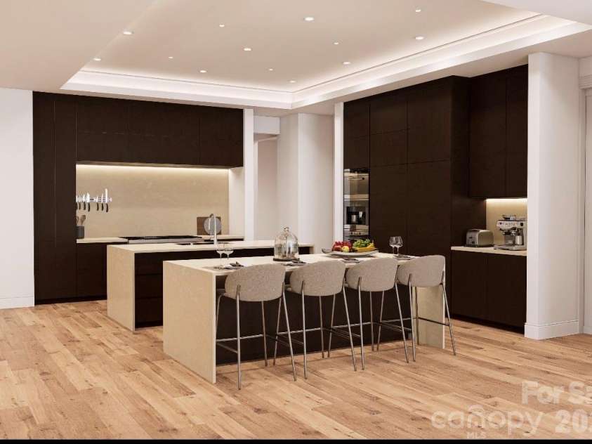 2103 Cortelyou Road, Charlotte, NC 28211.  MLS# CAR4363089, YatesRealty ID 12025. Kitchen rendering with lighter countertops