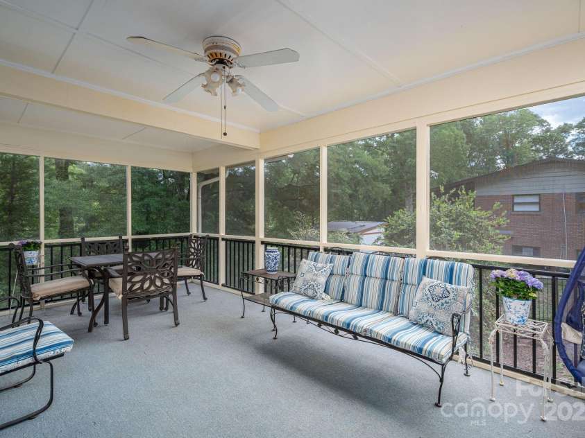 227 Country Club Circle, Shelby, NC 28150.  MLS# CAR4256011, YatesRealty ID 12032. A huge screened porch off the kitchen/breakfast area provides a perfect spot to relax!