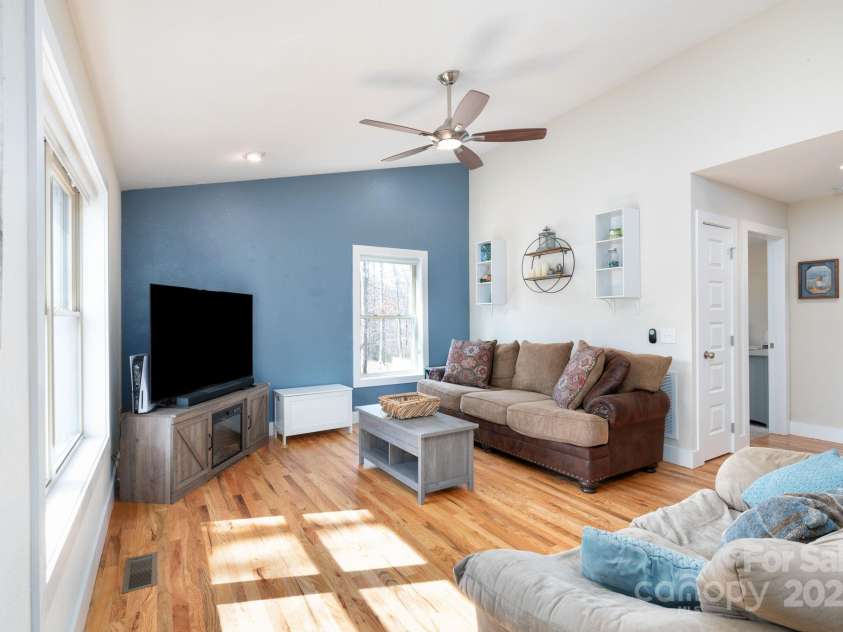 75 Dry Ridge, Canton, NC 28716.  MLS# CAR4232020, YatesRealty ID 12034. Living Room with Convenient Second and Third Bedroom Access