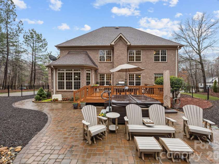 7717 Cottonwood Drive, Denver, NC 28037.  MLS# CAR4352236, YatesRealty ID 12034. Custom paver patio