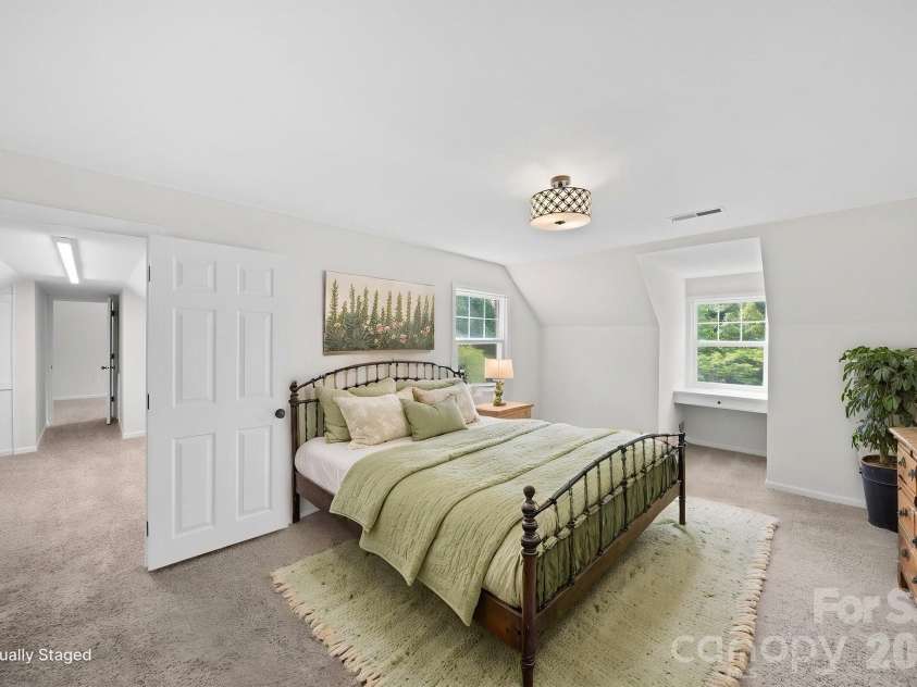 21 Bowen Drive, Belmont, NC 28012.  MLS# CAR4368303, YatesRealty ID 12038. Primary bedroom staged in a different way with a different angle
