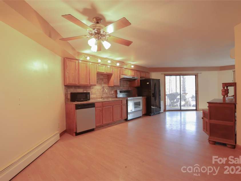 388 Island Creek Road, Lake Lure, NC 28746.  MLS# CAR4062749, YatesRealty ID 1204. Lower level kitchen