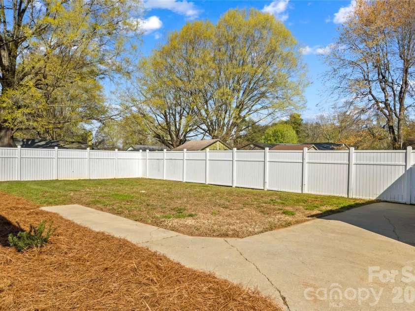 408 Sides Street, Rockwell, NC 28138.  MLS# CAR4357665, YatesRealty ID 12042. Back yard