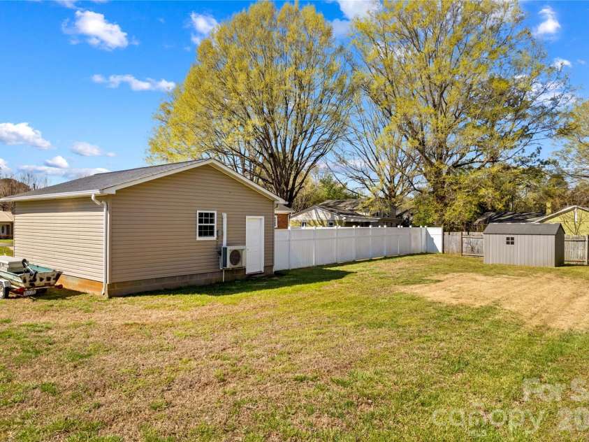 408 Sides Street, Rockwell, NC 28138.  MLS# CAR4357665, YatesRealty ID 12042. Back yard