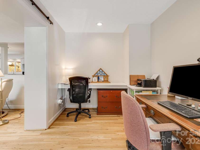 53 Jump Cove Road, Weaverville, NC 28787.  MLS# CAR4209397, YatesRealty ID 12056. Separate Office/Study main Living Area