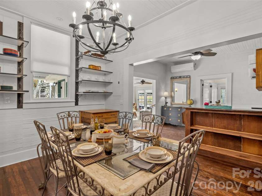 125 Timberline Drive, Maggie Valley, NC 28751.  MLS# CAR4365307, YatesRealty ID 12058. LArge Dining area