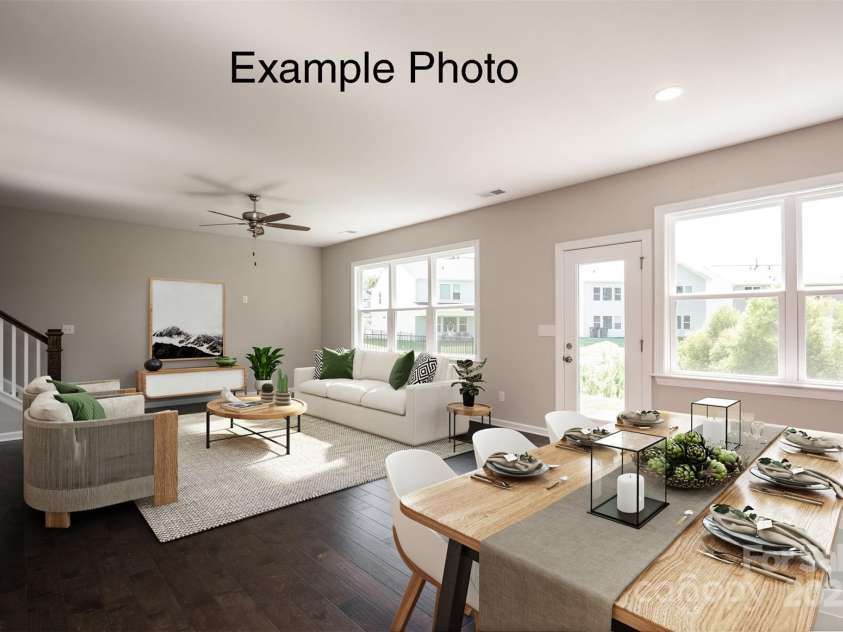 2216 Camber Drive, Gastonia, NC 28054.  MLS# CAR4223922, YatesRealty ID 12061. Example Photo - Dining/Family Room *Virtually Staged*