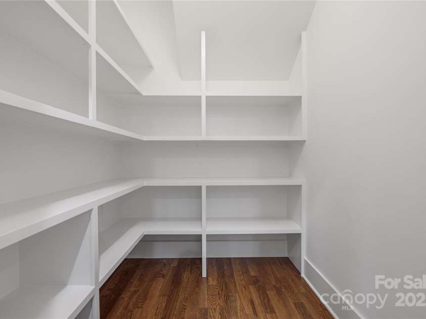 1816 Parson Street, Charlotte, NC 28205.  MLS# CAR4252975, YatesRealty ID 12070. Custom built ins inside of pantry